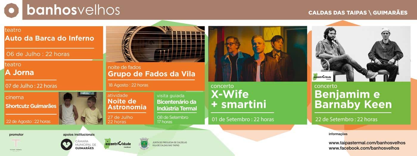 X-Wife e Benjamim vão passar pelos Banhos Velhos