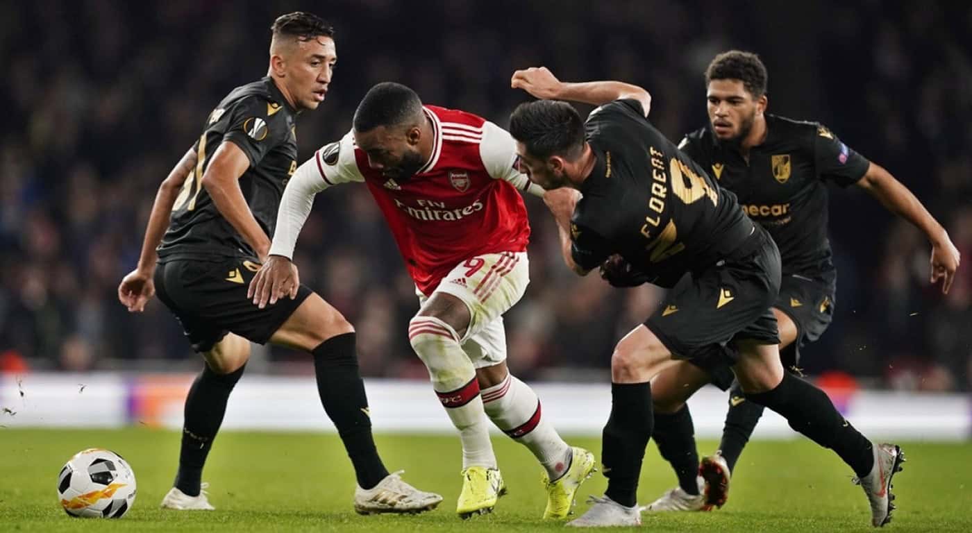 Vitória SC surpreendeu Arsenal, mas saiu derrotado nos descontos