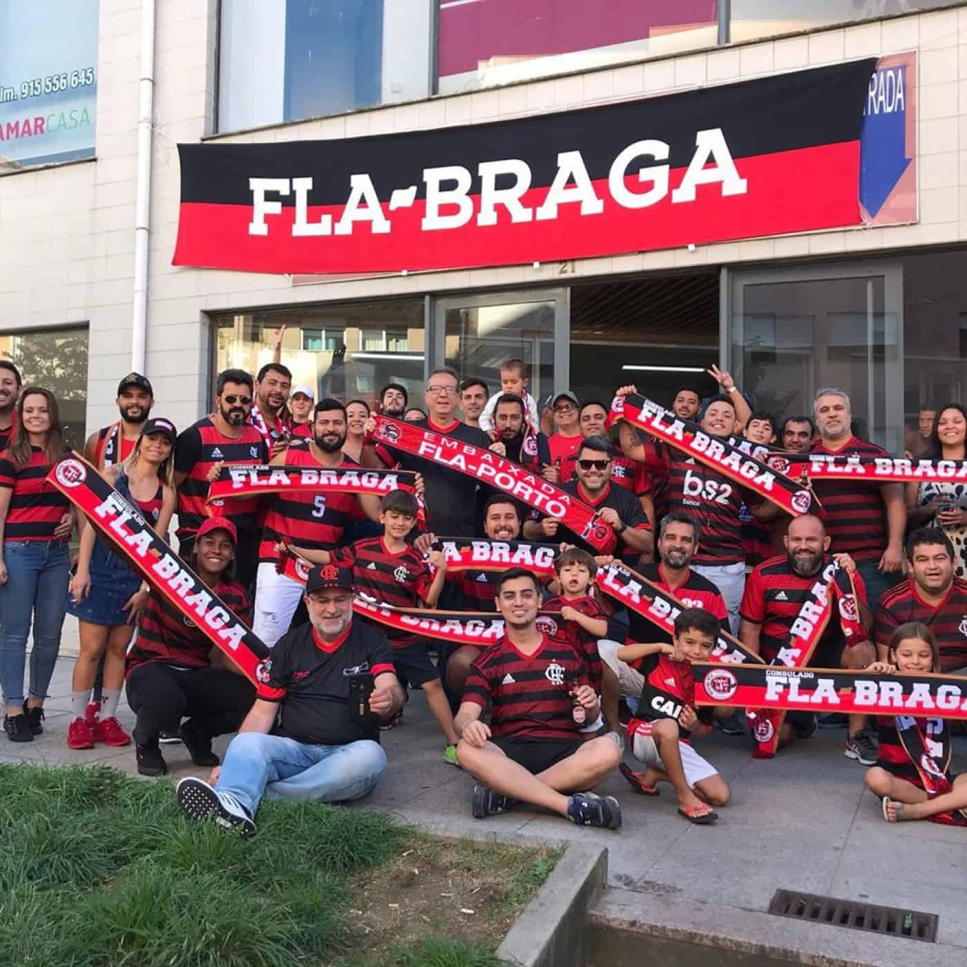 Febre do Flamengo já chegou a Braga