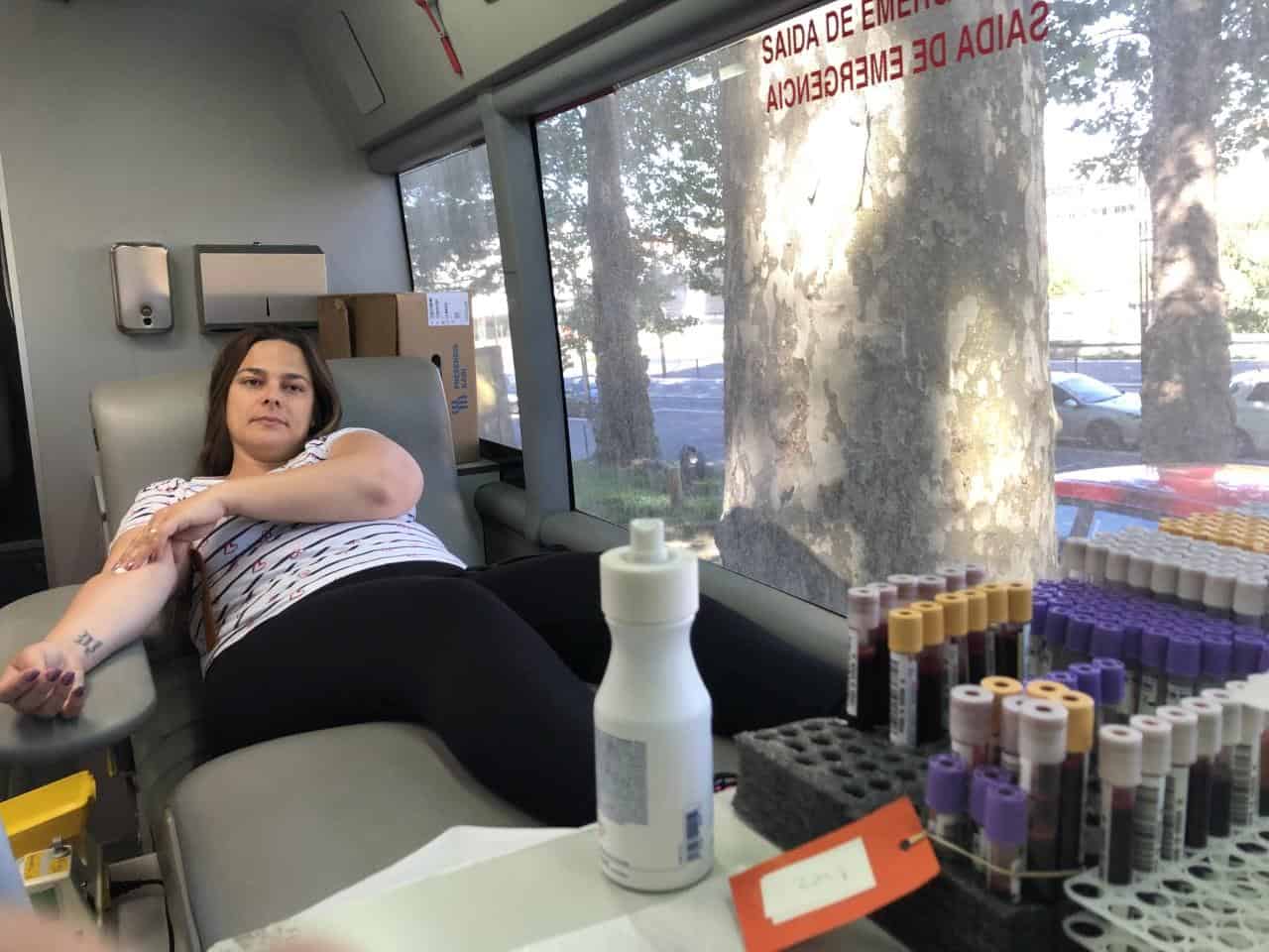 Crianças sensibilizam população para dar sangue