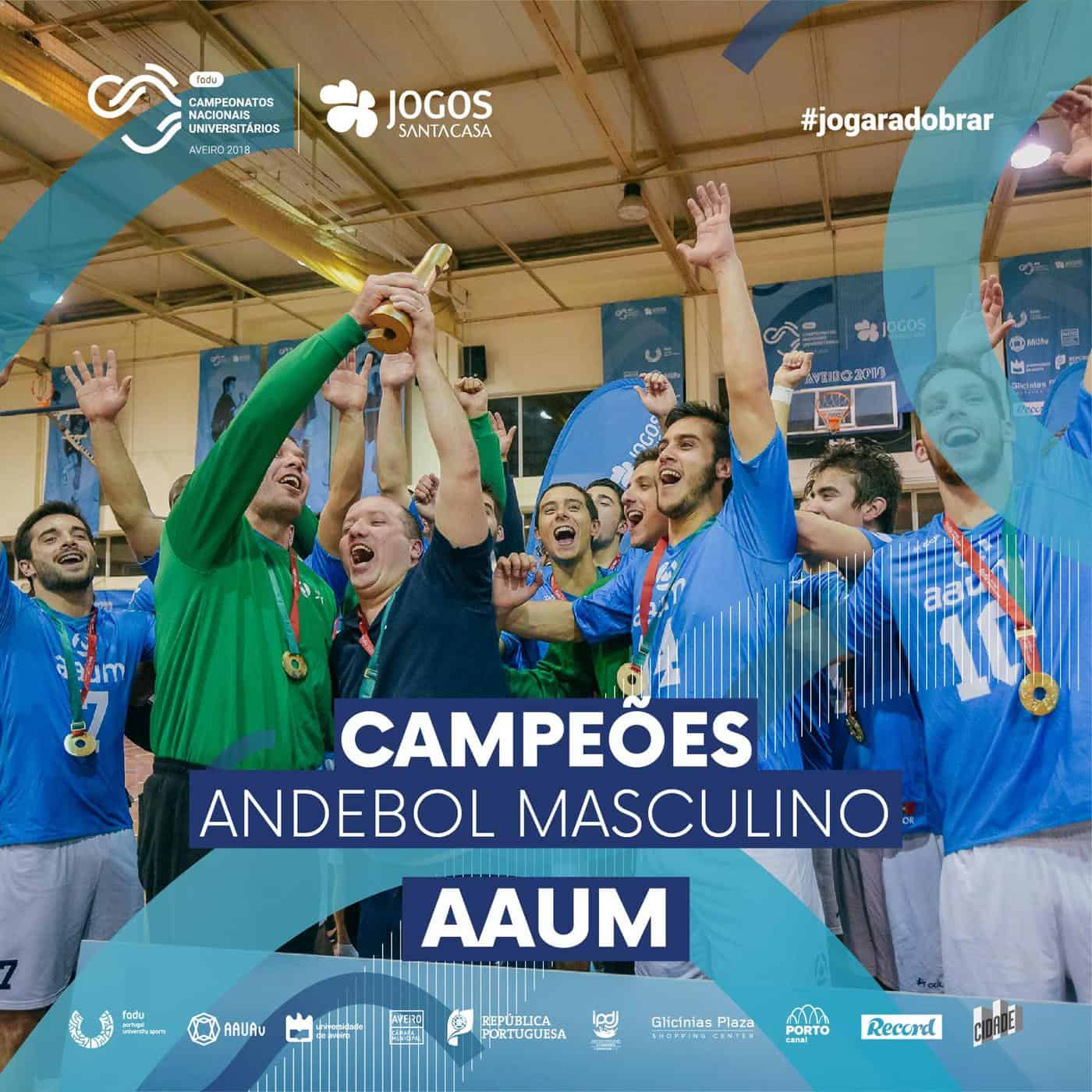 AAUMinho é campeã nacional de andebol e futsal