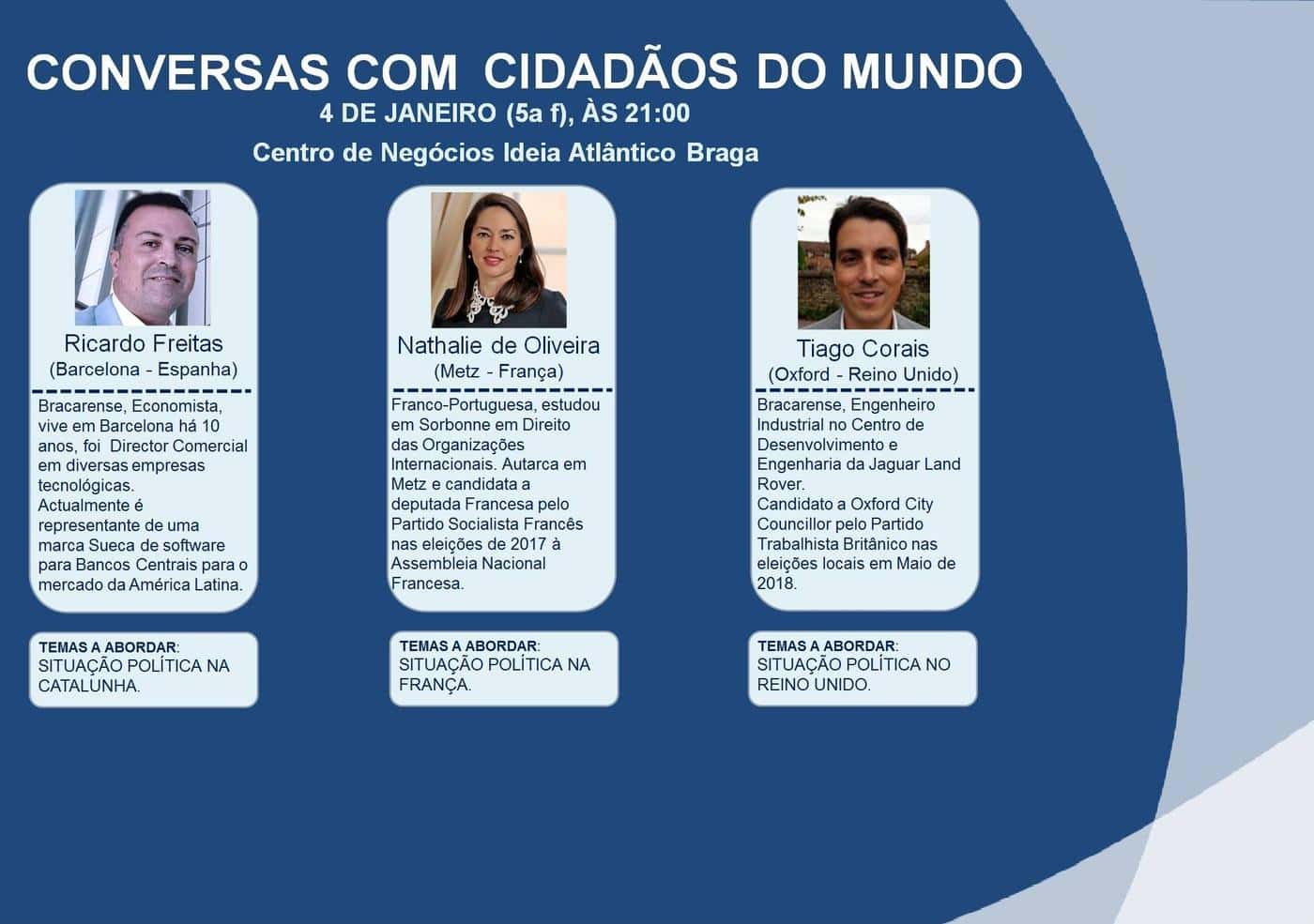 Brexit, Macron e Catalunha em debate na cidade de Braga