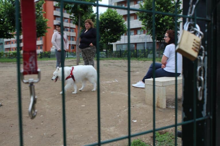 Bastaram duas horas para fechar parque canino das Lameiras