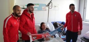 Jogadores do SC Braga/AAUM deixam mensagem de esperança