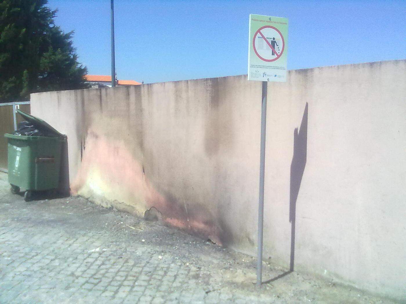 Ecoponto em Real vandalizado duas vezes numa semana