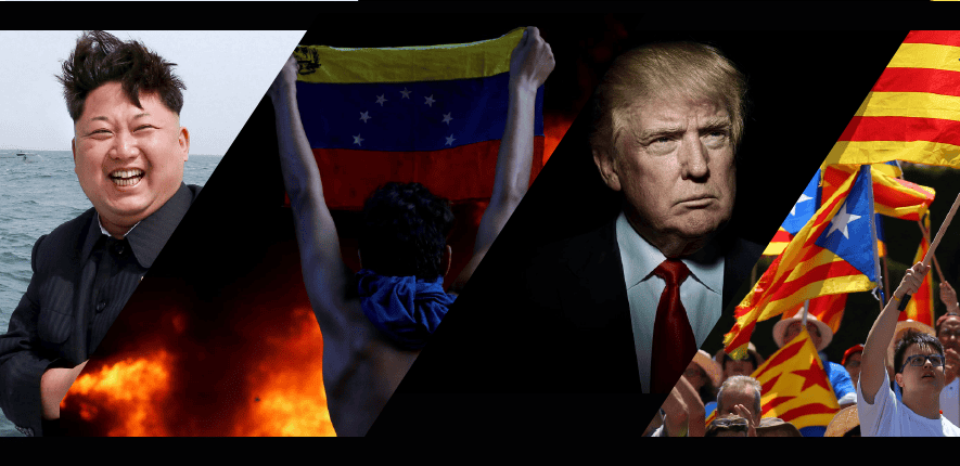 EUA, França, Catalunha. O mundo de pernas para o ar em 2017