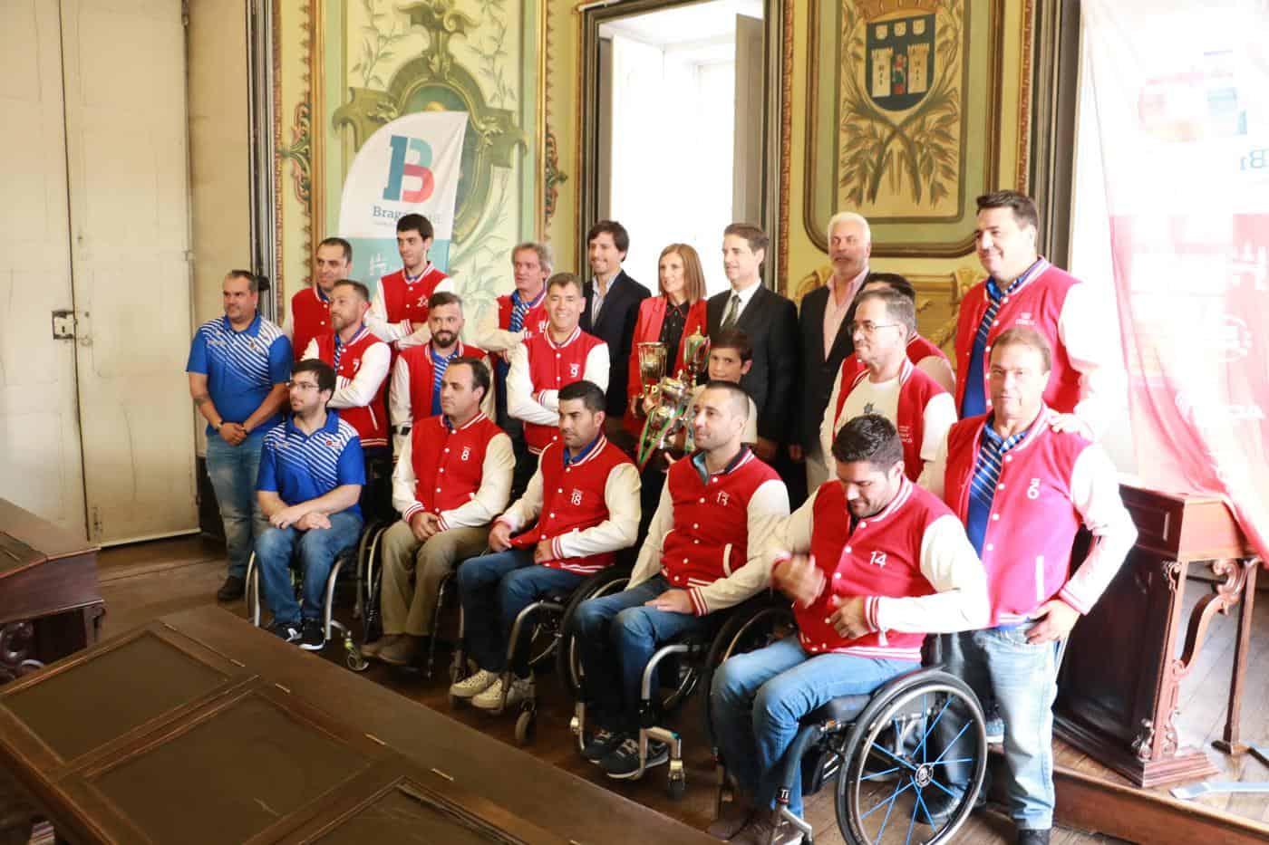 Campeões APD Braga homenageados pelo município de Braga
