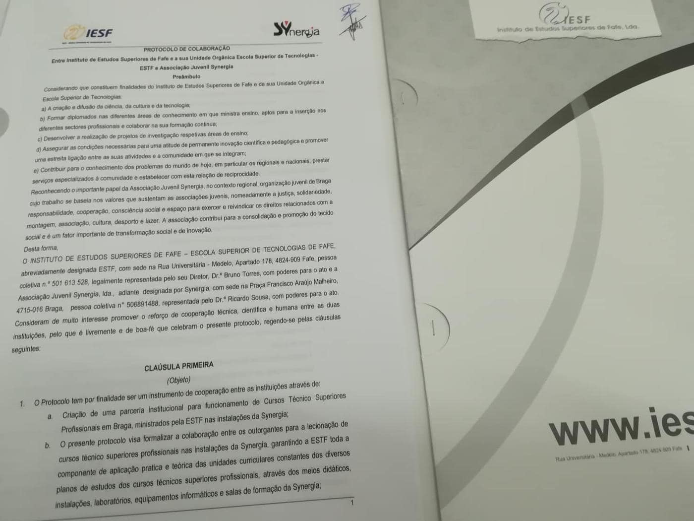 Synergia vai dinamizar curso técnico superior profissional