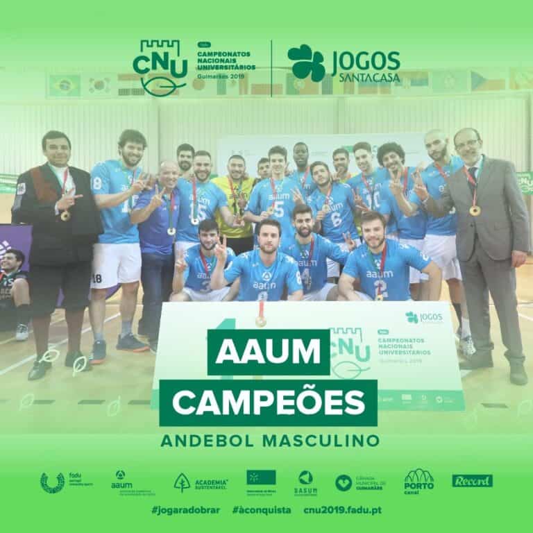 Despedida de ouro da AAUM nos CNU's em casa