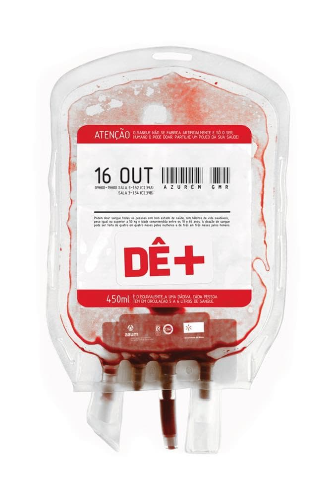 Dia de dádivas de sangue no campus de Azurém