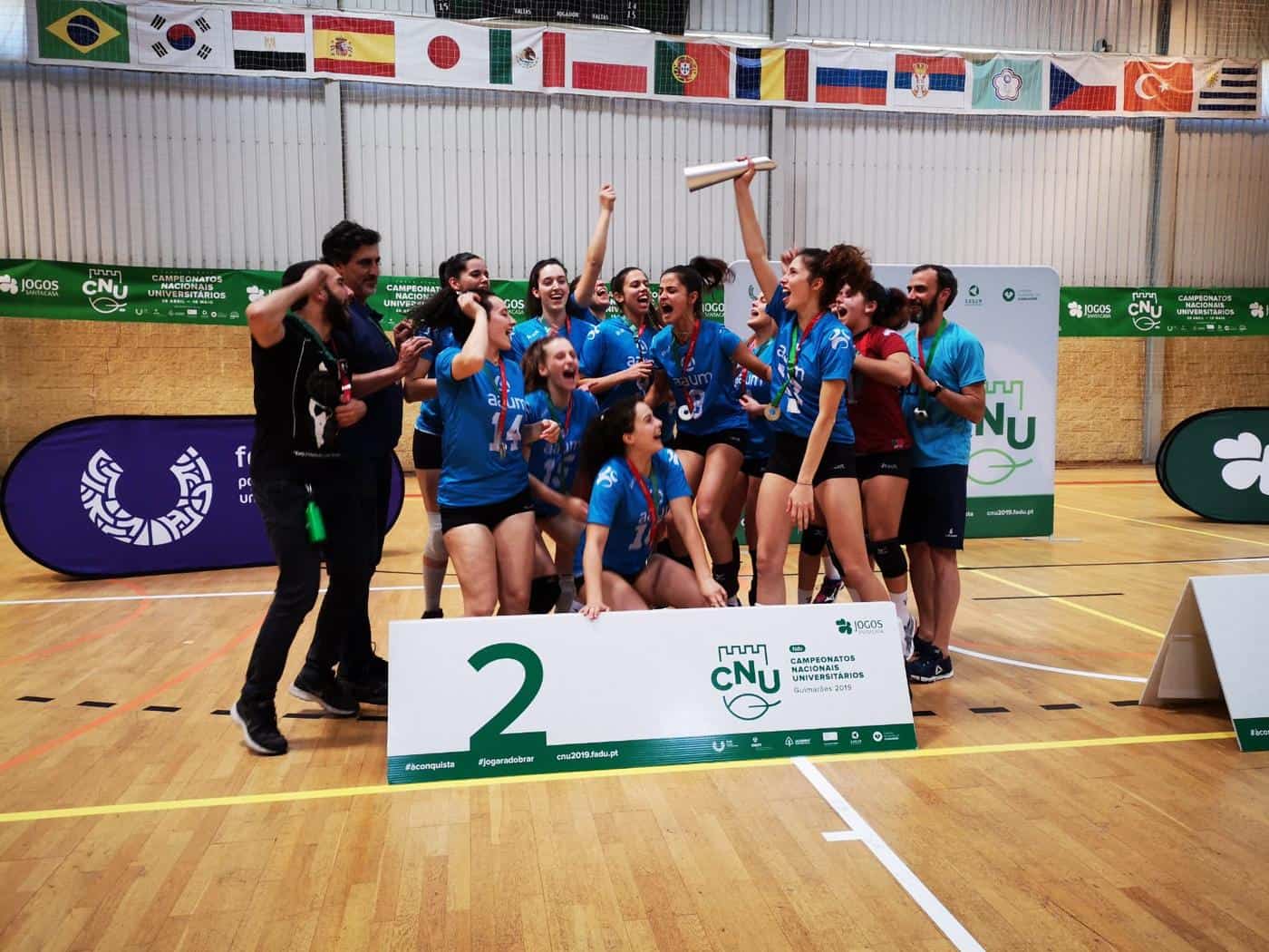 AAUM sagra-se vice-campeã em voleibol feminino